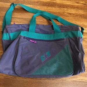 Vintage Dunlop Sport Colorblock Small Duffel Teal